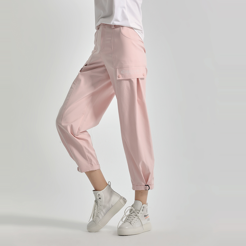 discovery情侣户外宽松弹力运动工装裤子