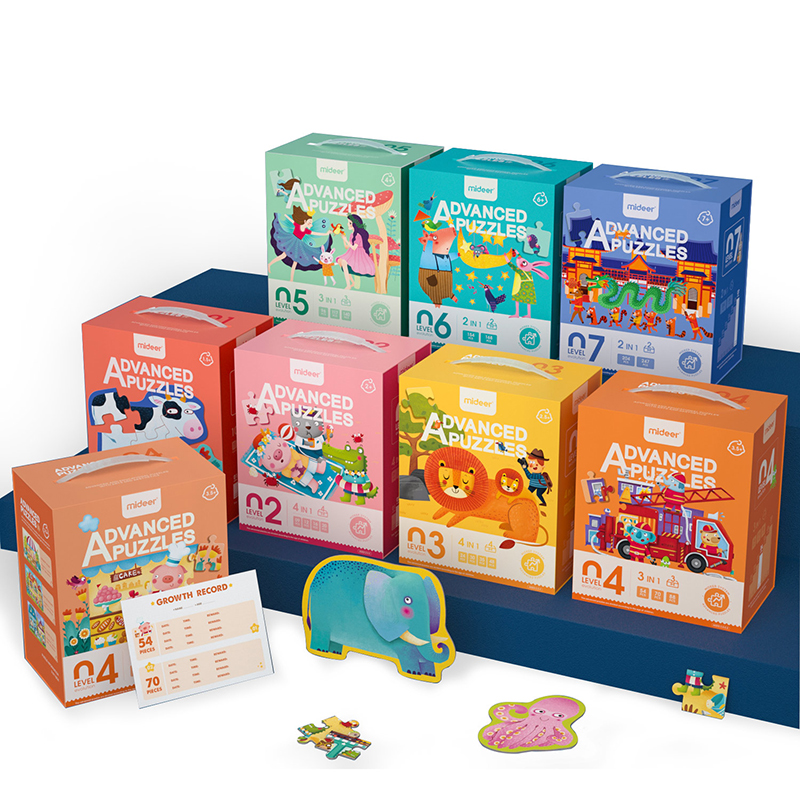 弥鹿儿童益智拼图宝宝幼儿早教玩具男女孩