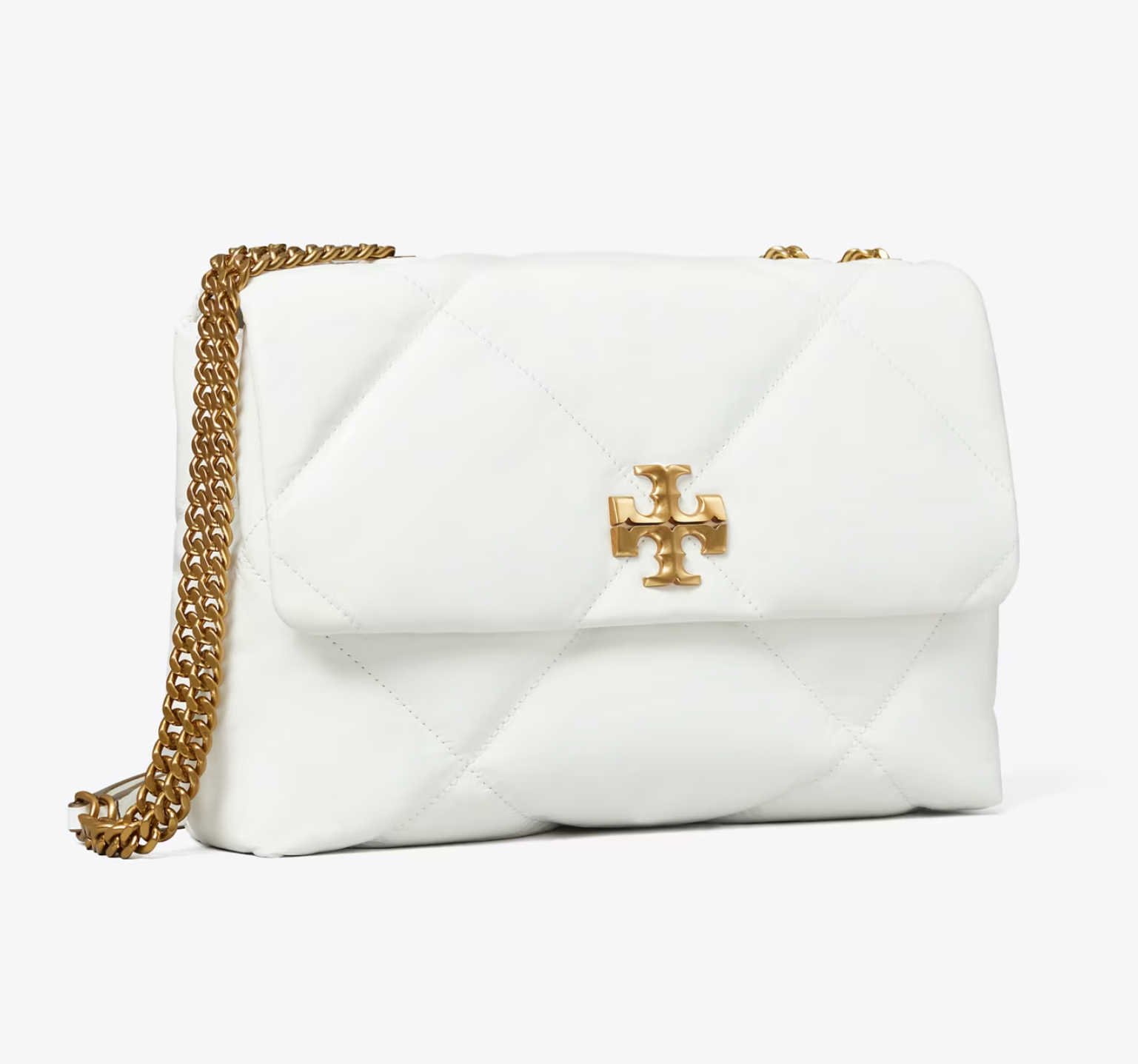 Tory Burch 汤丽柏琦KIRA DIAMOND链条包 Blanc