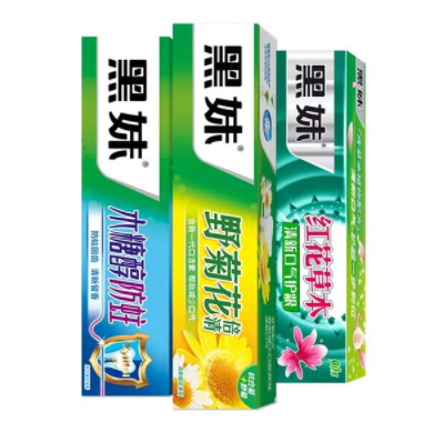 10.9元包邮！黑妹牙膏5件套