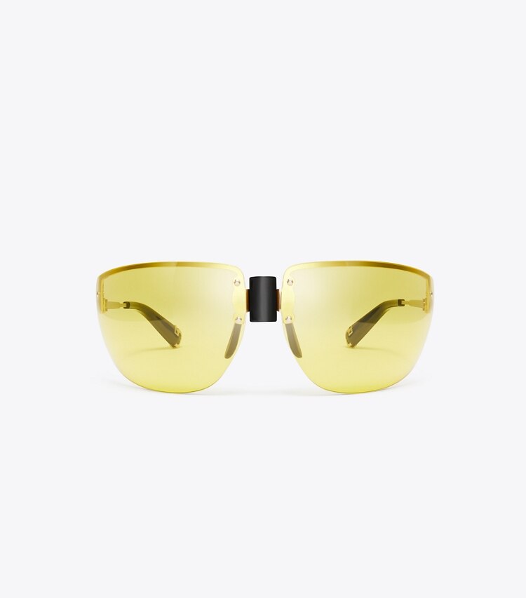 tory burch Shield Runway Sunglasses