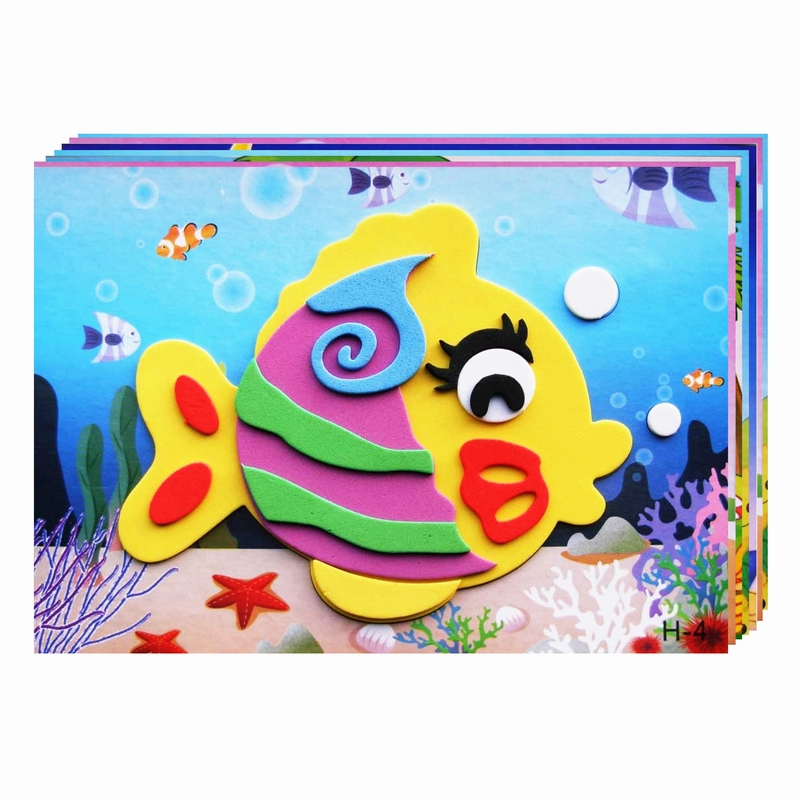 【可签到】儿童手工卡通贴画玩具