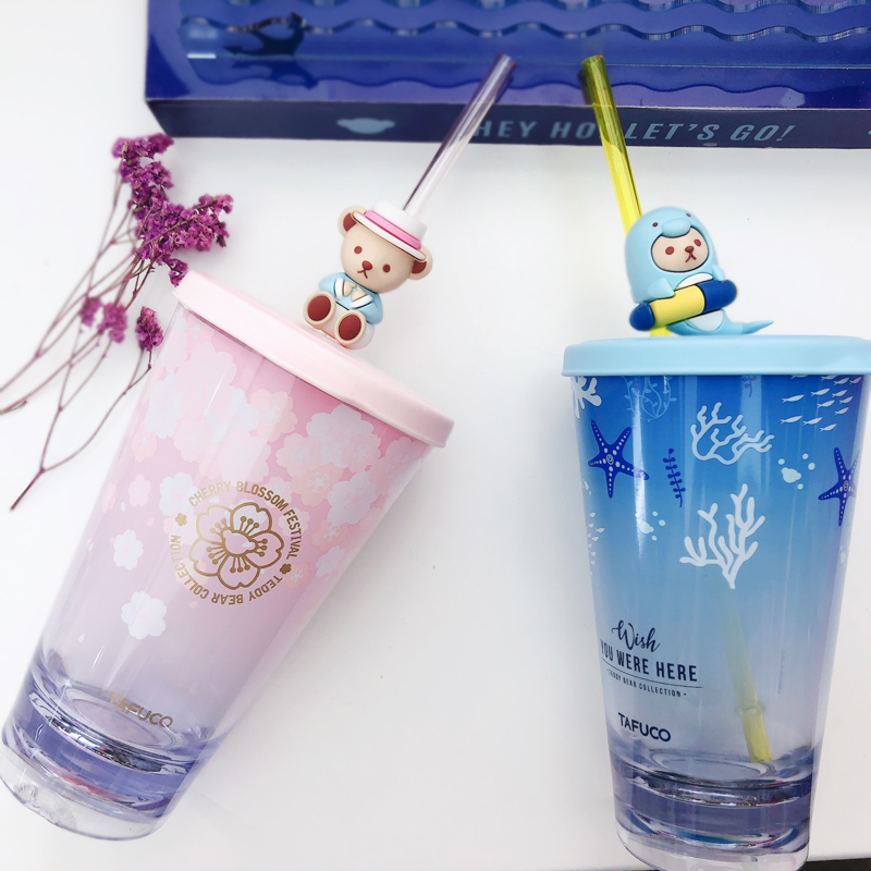 【蜜蜂惊喜社】日本泰福高可爱吸管杯