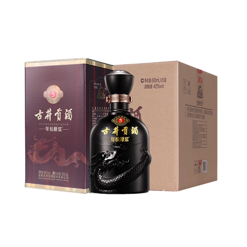 古井贡酒原浆古5-45度白酒6瓶