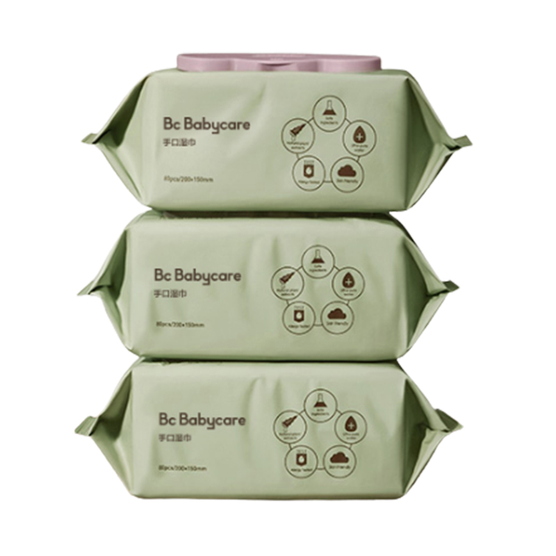 【babycare】婴儿加厚湿巾80抽3包
