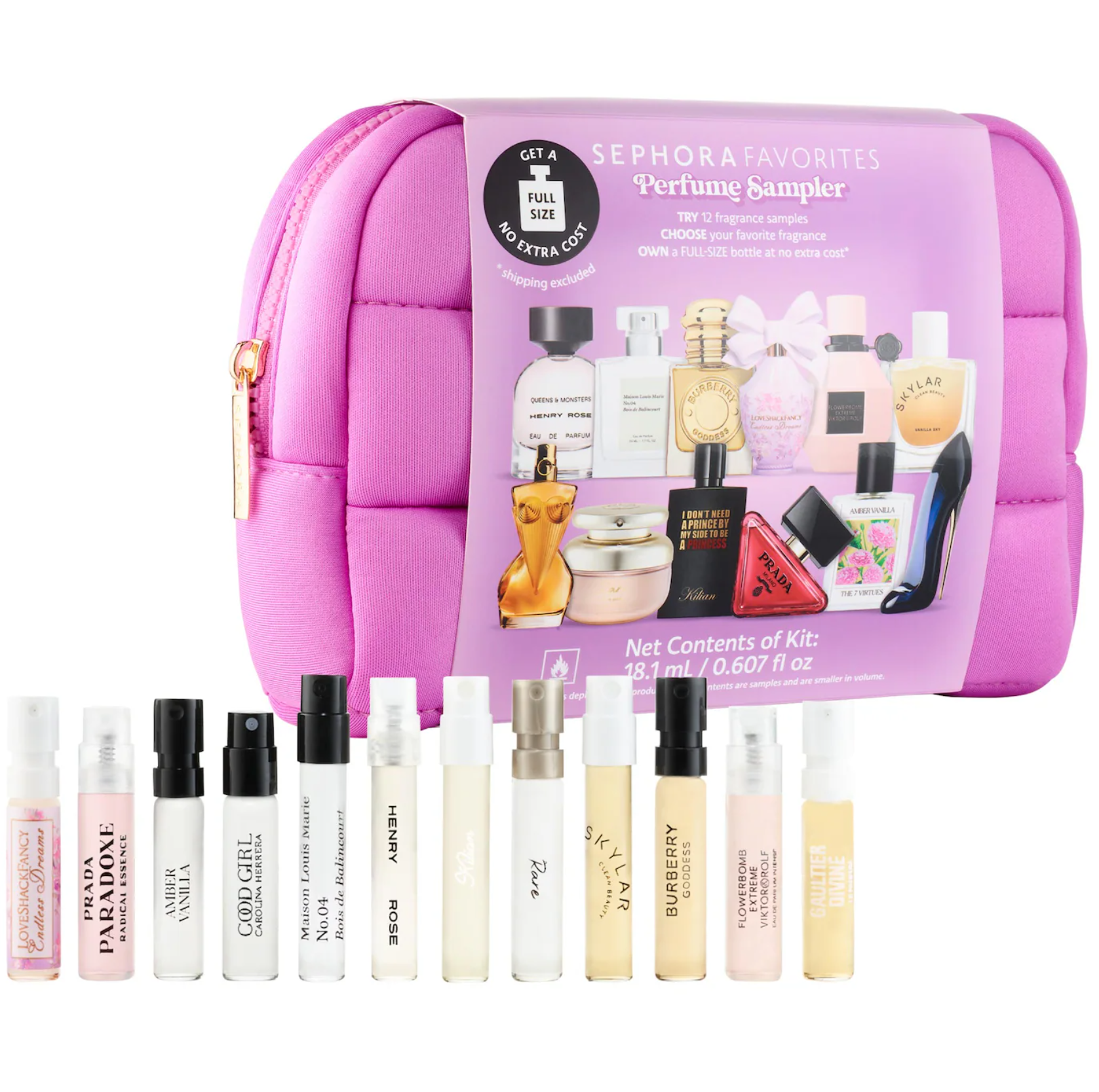 价值$164！Sephora Favorites 花香与香草香型香水小样套装+正装兑换券