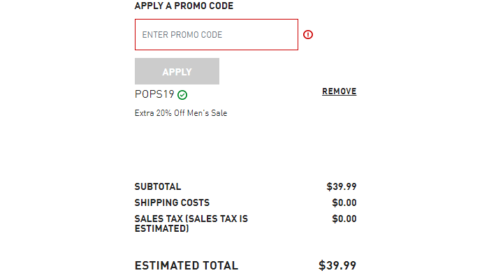 puma shipping code