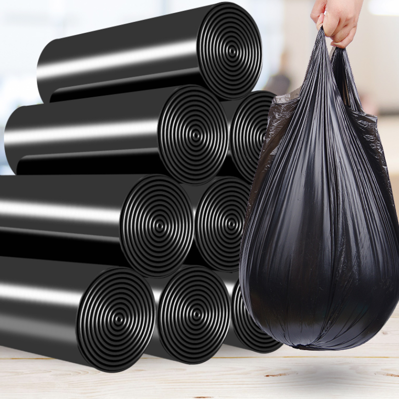 垃圾袋家用手提式背心黑色