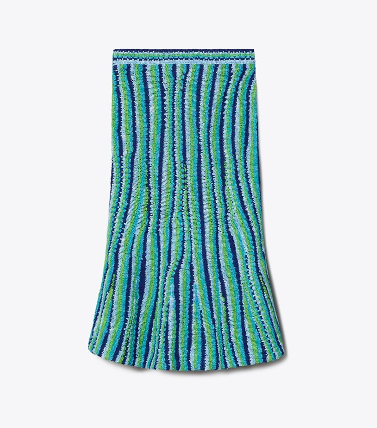 tory burch Striped Cotton Skirt