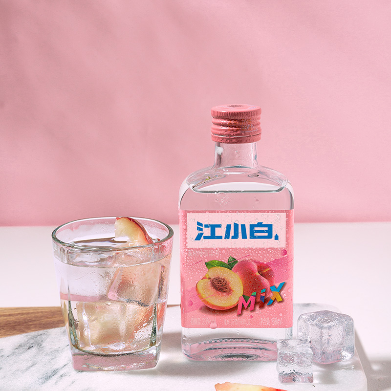 江小白果立方23度蜜桃味果酒168ml