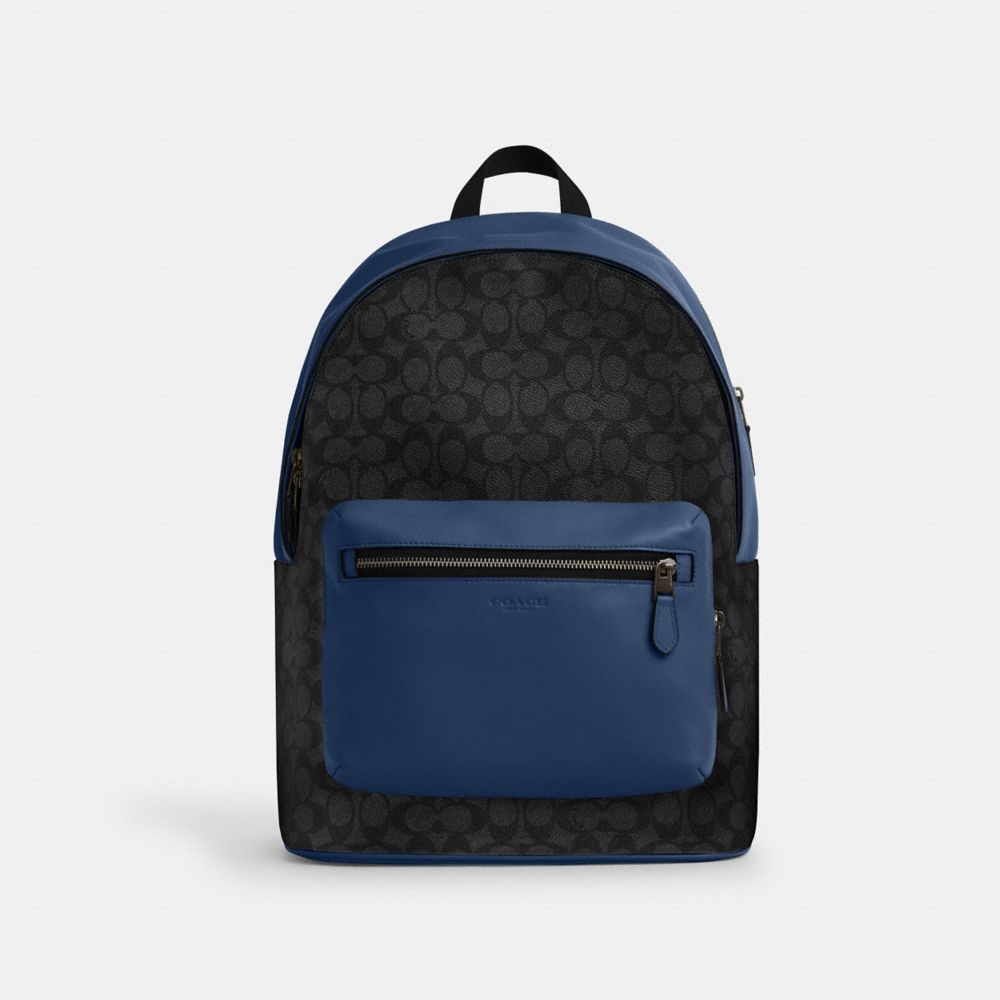 coach west backpack in colorblock signature canvas CAX44-QBY01