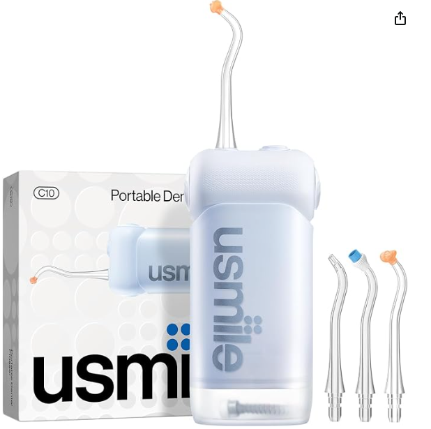 Usmile C10便携冲牙器：95天长续航温和清洁牙缝