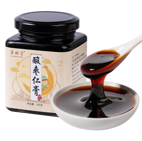 19.9元包邮！奥祥堂 酸枣仁晚安膏 养身助眠 300g*2瓶