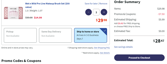 降价 Wet N Wild 湿又野玫瑰金高阶版化妆刷10支套装 折后价 11 24 约75元 拔草哦