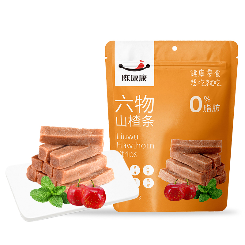 可签到！陈康康六物山楂条120g