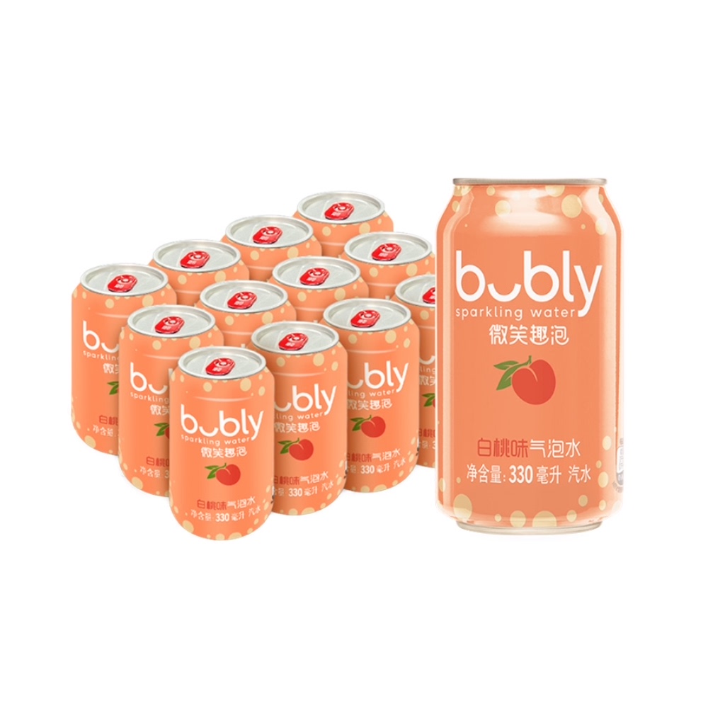 肖战代言！bubly微笑趣泡气泡水330ml*12罐