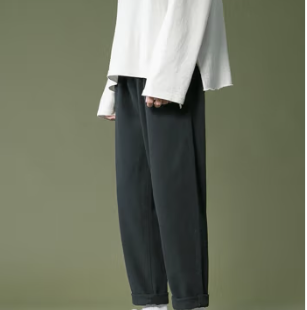 49元包邮！月伊纺 男士简约直筒牛仔裤