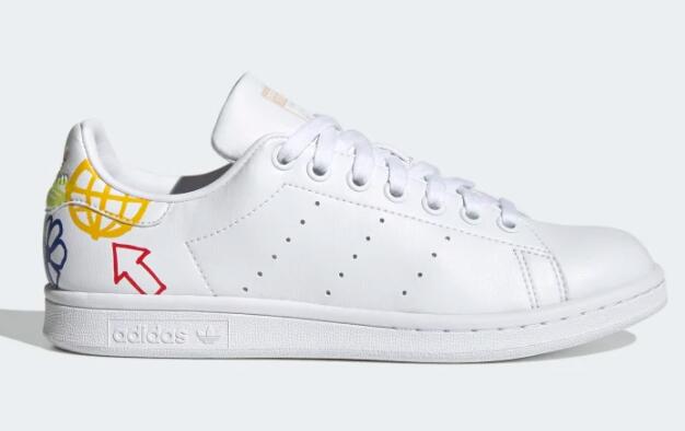 adidasstansmith涂鸦小花女款板鞋