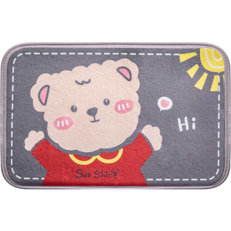 首单+签到~水晶绒小熊地垫40*60cm