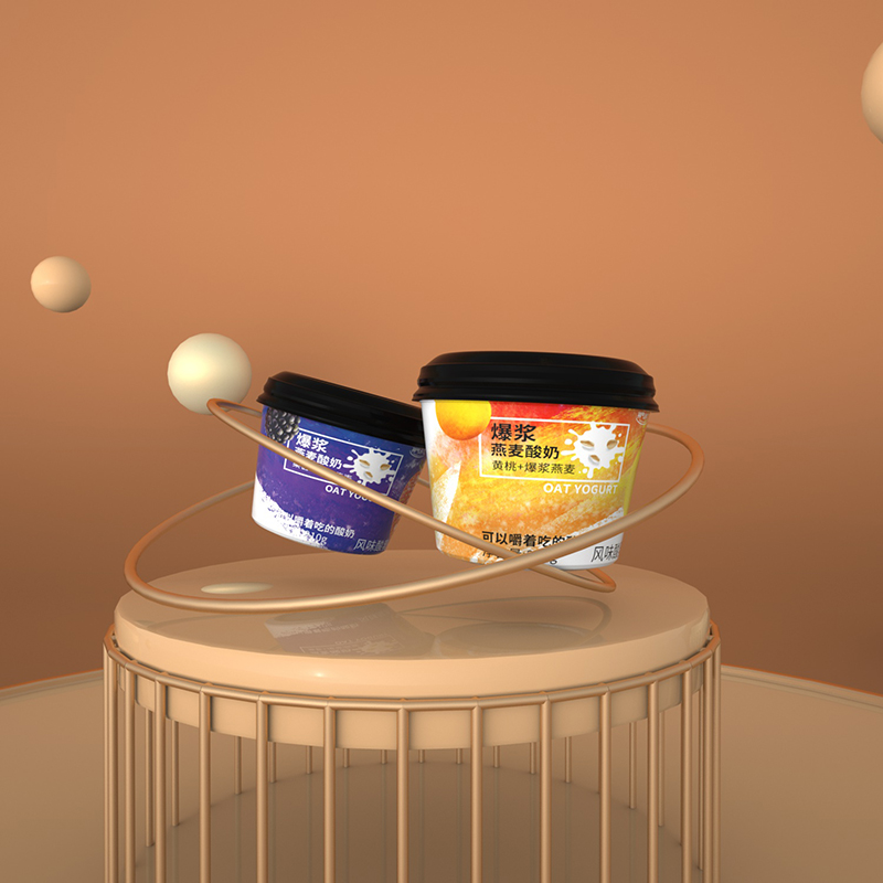 【顺丰包邮】黄桃/桑葚爆浆酸奶210g*6杯