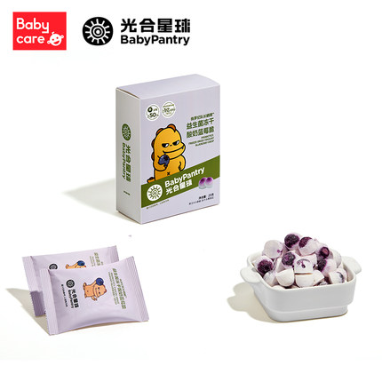 babycare光合星球益生菌鲜果冻干水果酸奶脆
