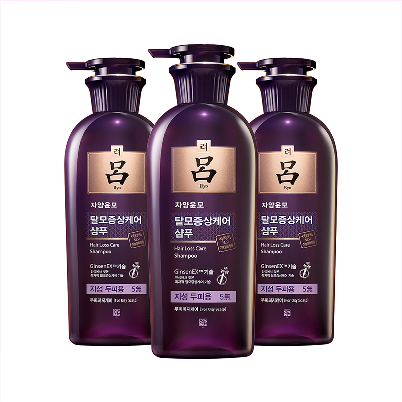 紫吕防脱固发洗发水400ml*3