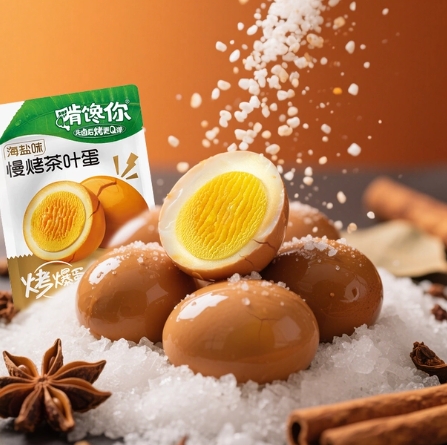 8.5元包邮！啃馋你•海盐味烤爆蛋10个