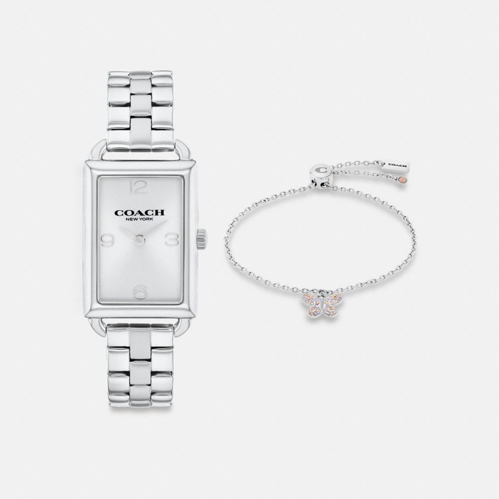 coach liz watch gift set, 30 mm x 22 mm CAZ88-SS