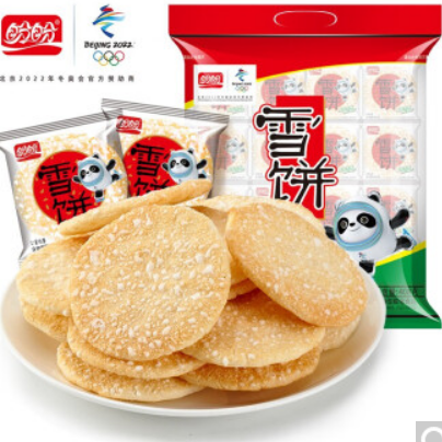 【折6.9元/件】34.5元！ 盼盼 雪饼 408g*5件