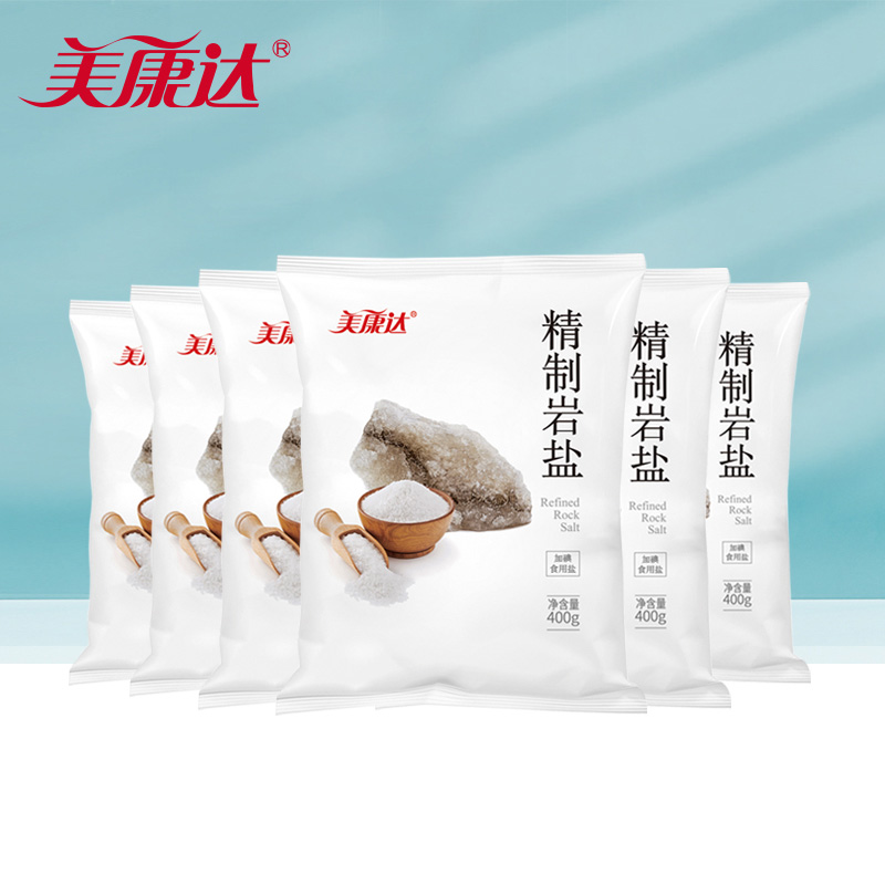 【国企直营】美康达无碘海盐400g*6