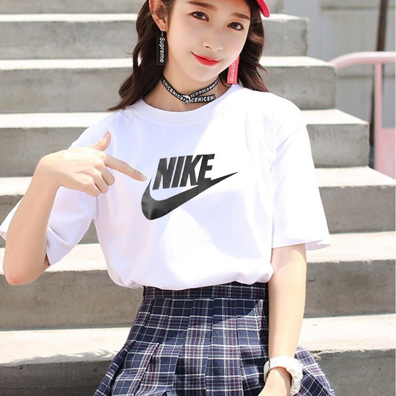 【NIKE正品】100%纯棉情侣短袖女T恤