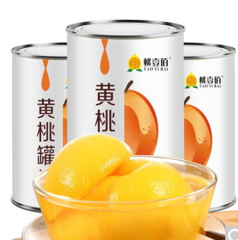 30.8元包邮！当季新鲜黄桃罐头 425g*6罐