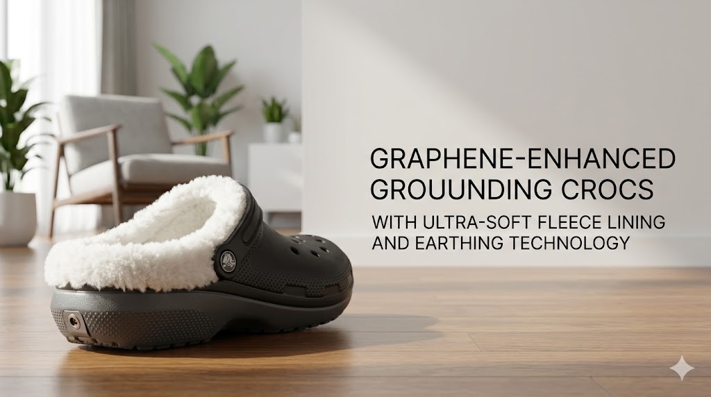 Crocs Fleece-Lined Grounding Clog featuring graphene outsole technology