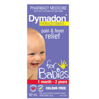 Dymadon 婴幼儿扑热息痛退烧口服液 60ml 草莓味1个月-2岁幼儿适用