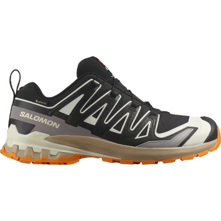 Salomon XA Pro 3D V9 GORE-TEX 萨洛蒙男士徒步鞋 Black/Vanilla Ice/Turmeric 8.5