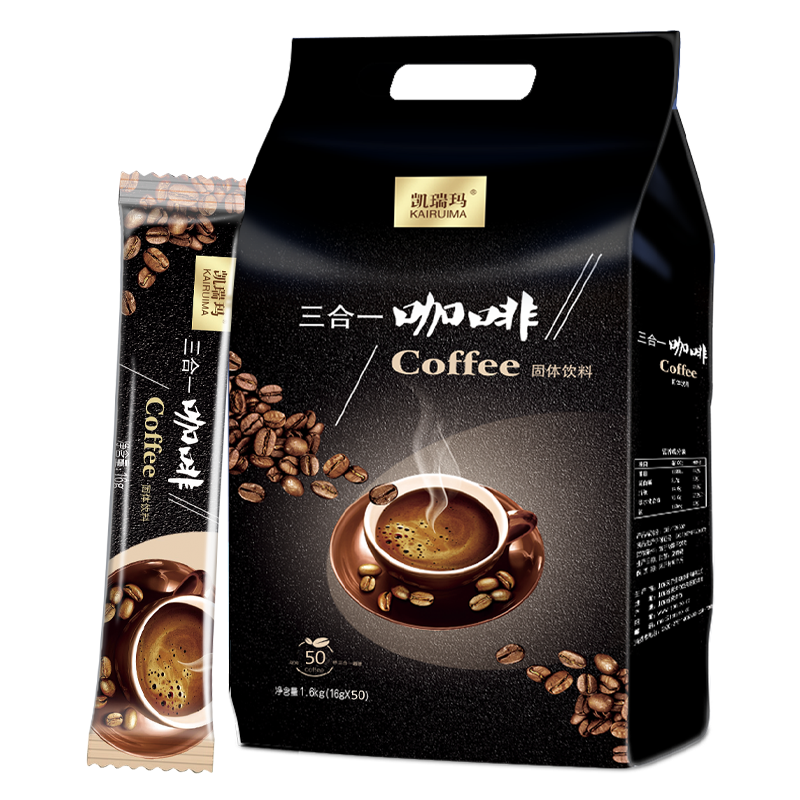 凯瑞玛速溶咖啡三合一咖啡50杯