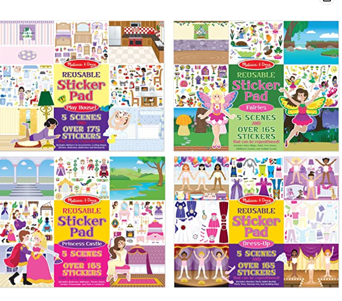 Melissa & Doug 可重复使用的贴纸集
