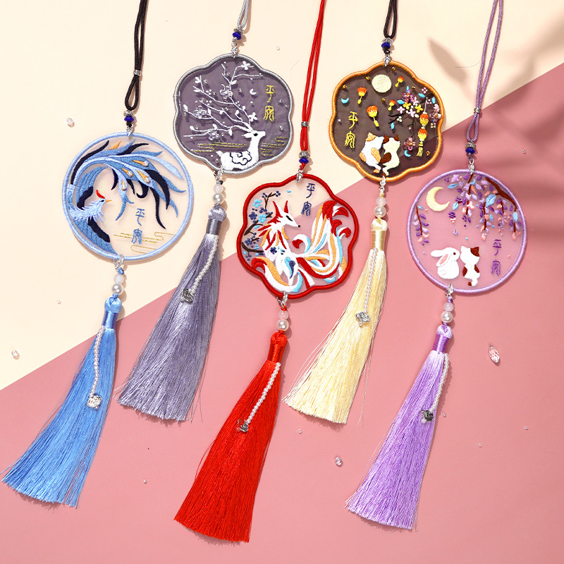 拍3件索芙兰DIY平安符荷包刺绣3套