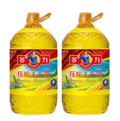 【20点】156.5元包邮！多力 压榨玉米食用油5L*2桶