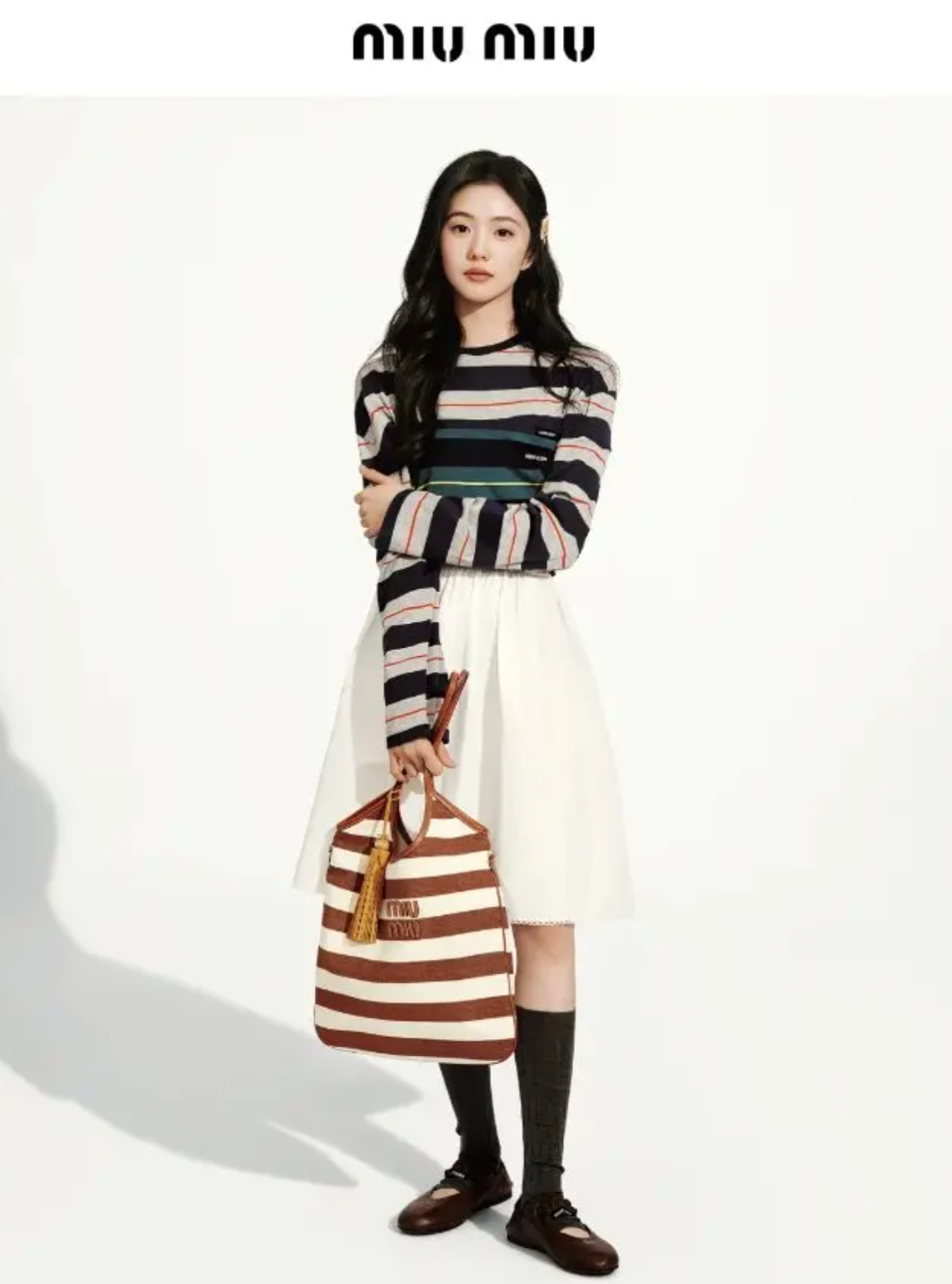 Retro striped polo sweatshirt style guide from Aritzia sale collection
