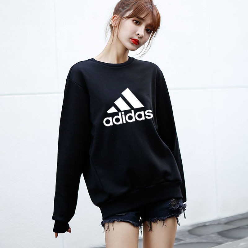 【送运费险】阿迪达斯  潮牌 男女 潮牌 连帽 圆领印花卫衣