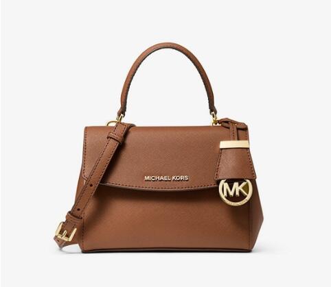 棕色补货!michael michael kors ava 迷你女士手提单肩包,折后$74.25 
