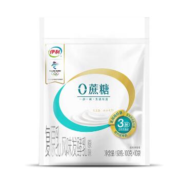 26元包邮！伊利0蔗糖袋装酸奶100g*20袋