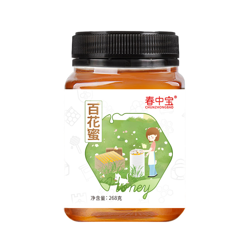 春中宝百花蜜蜂蜜纯天然268g