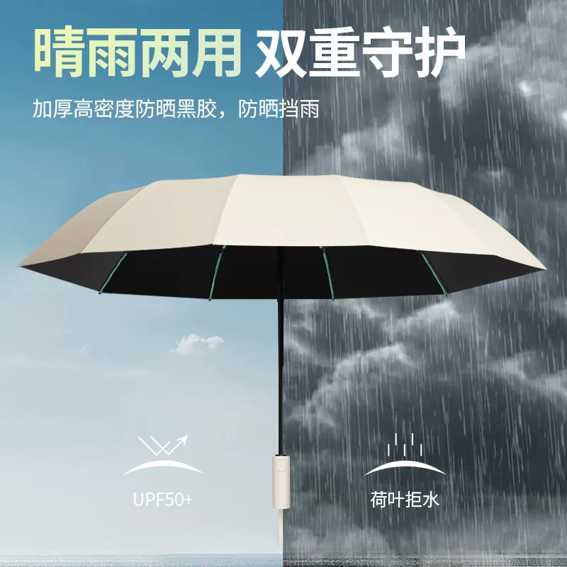 全自动折叠雨伞大号男士加固加厚结实抗风晴雨两用女太阳伞遮阳伞