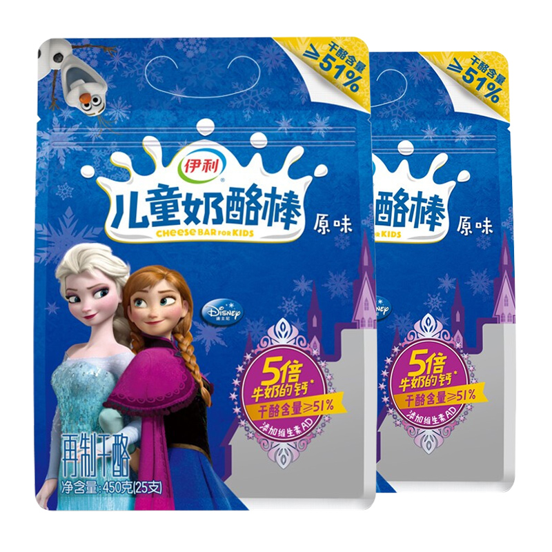 【伊利】儿童奶高钙奶酪棒450g*2