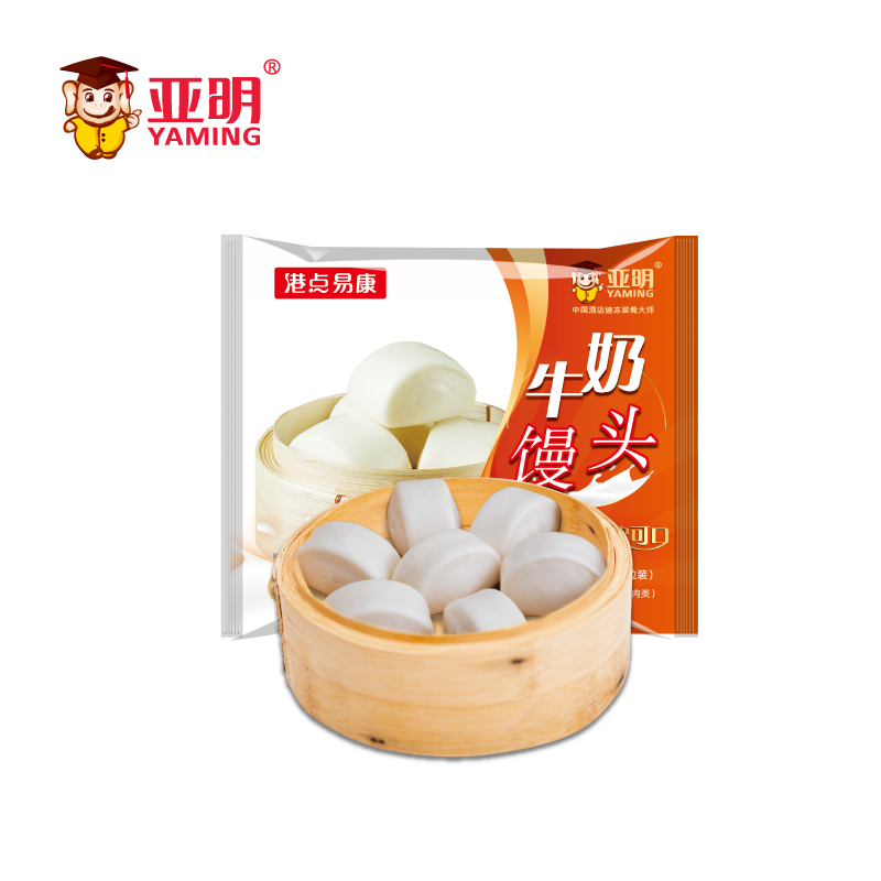 【亚明食品】牛奶馒头240g*3袋
