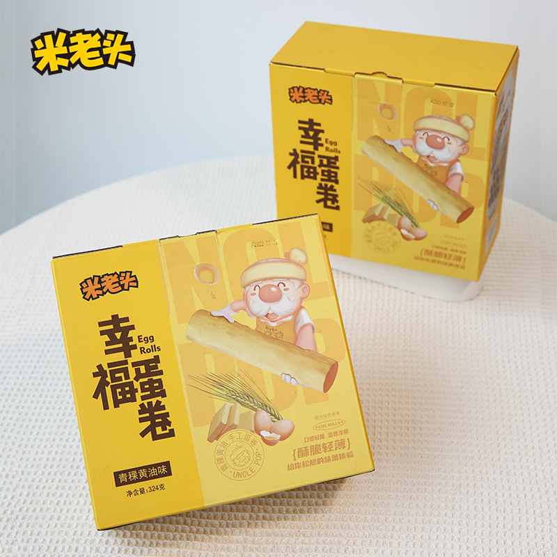 米老头青稞黄油鸡蛋卷手工蛋卷酥