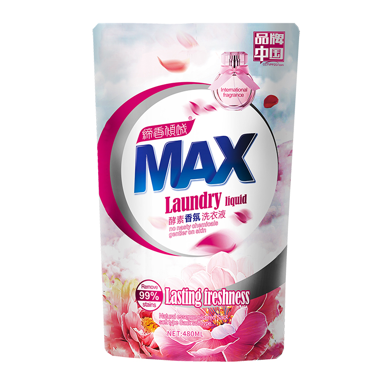 5袋共2400ml！缔香倾城MAX酵素香氛洗衣液