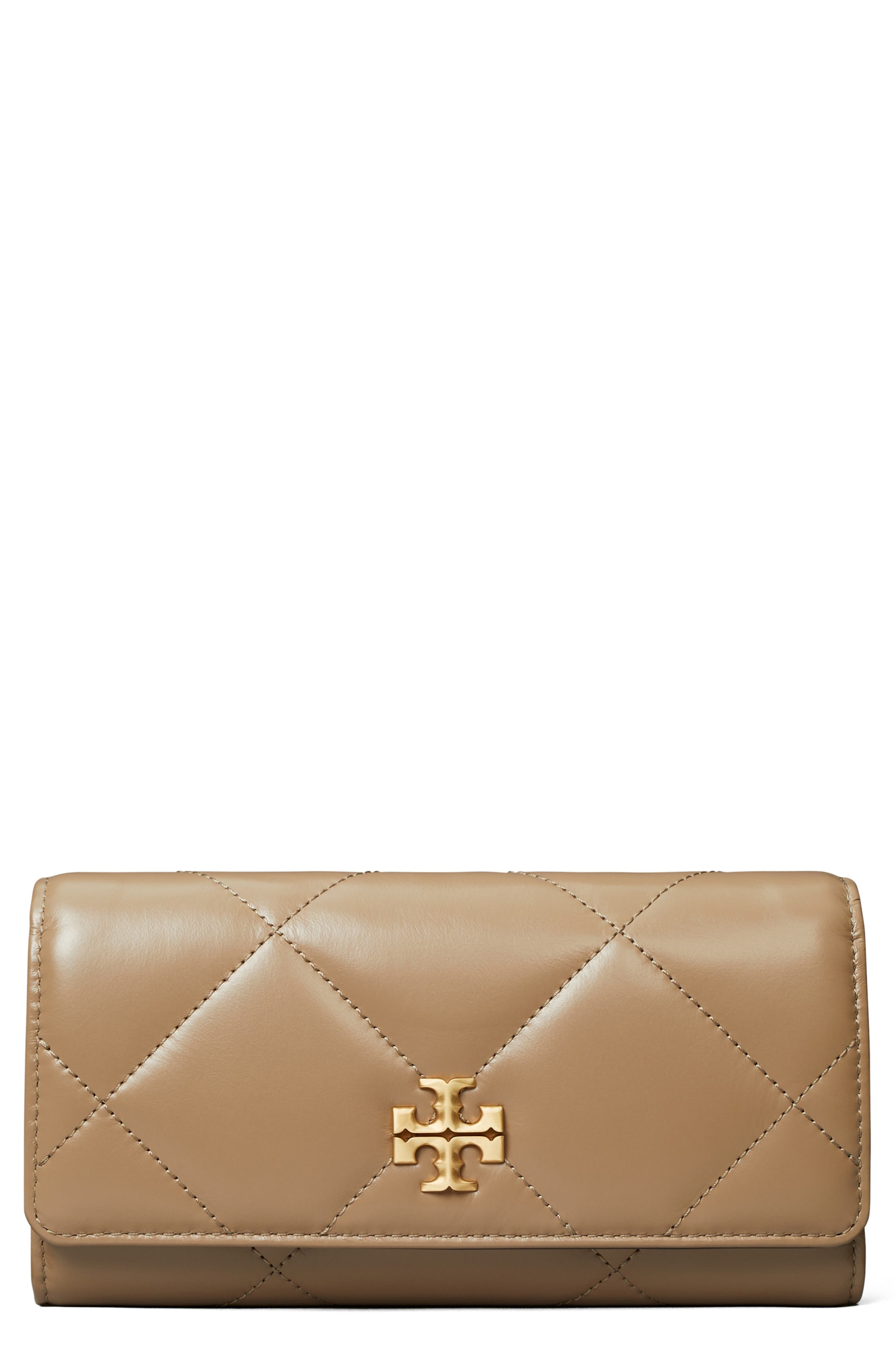 Tory Burch Kira Diamond 汤丽柏琦钱包 Taupe Oak